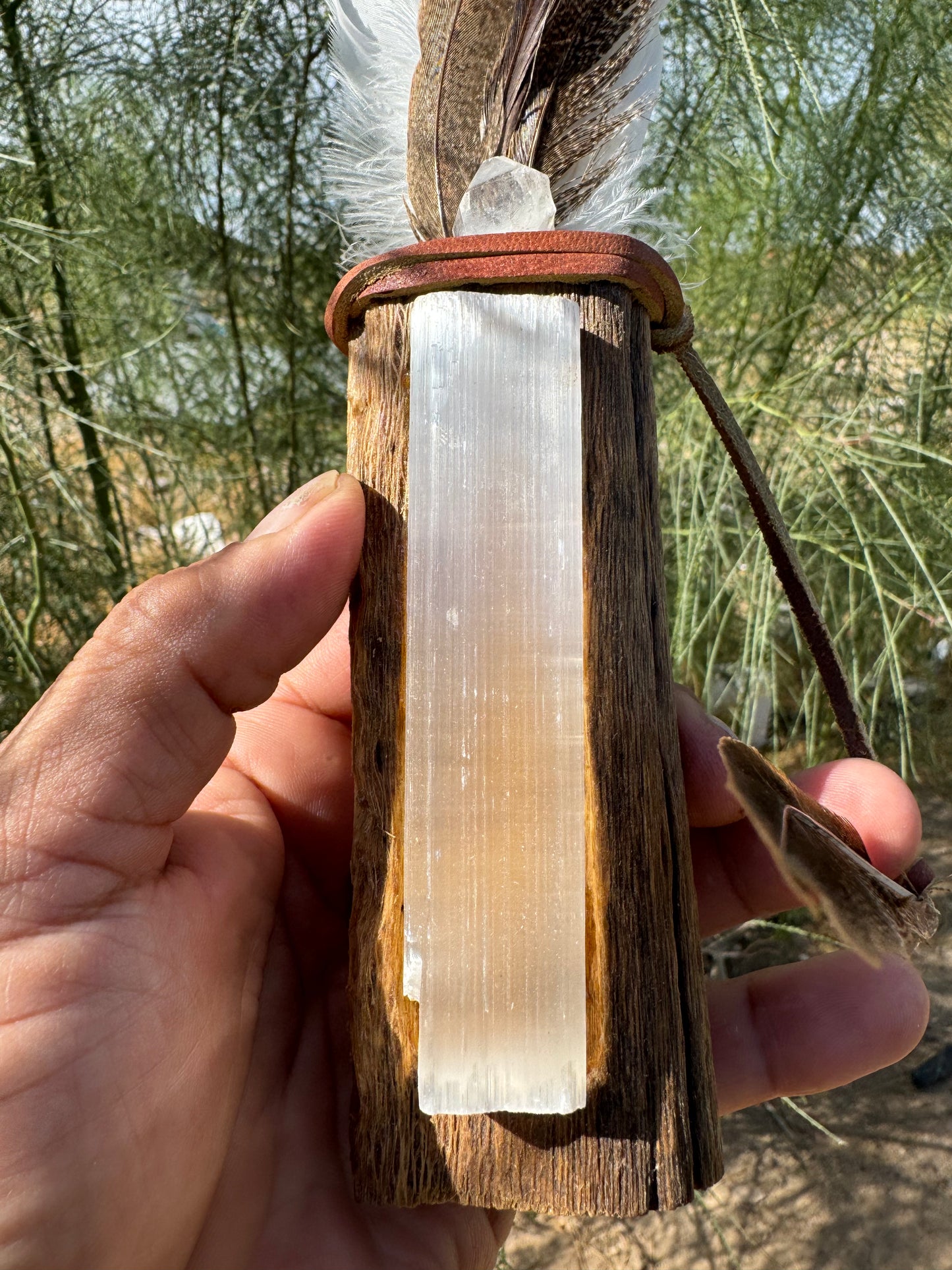 Native American Smudge Feather Fan/Wand